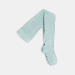 جوارب كولون دافئة باللون الأخضر للفتيات الصغيرات